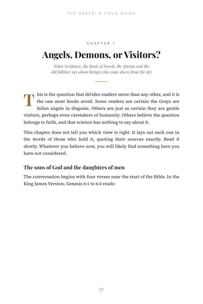 Chapter 7 opening page: Angels, Demons, or Visitors?
